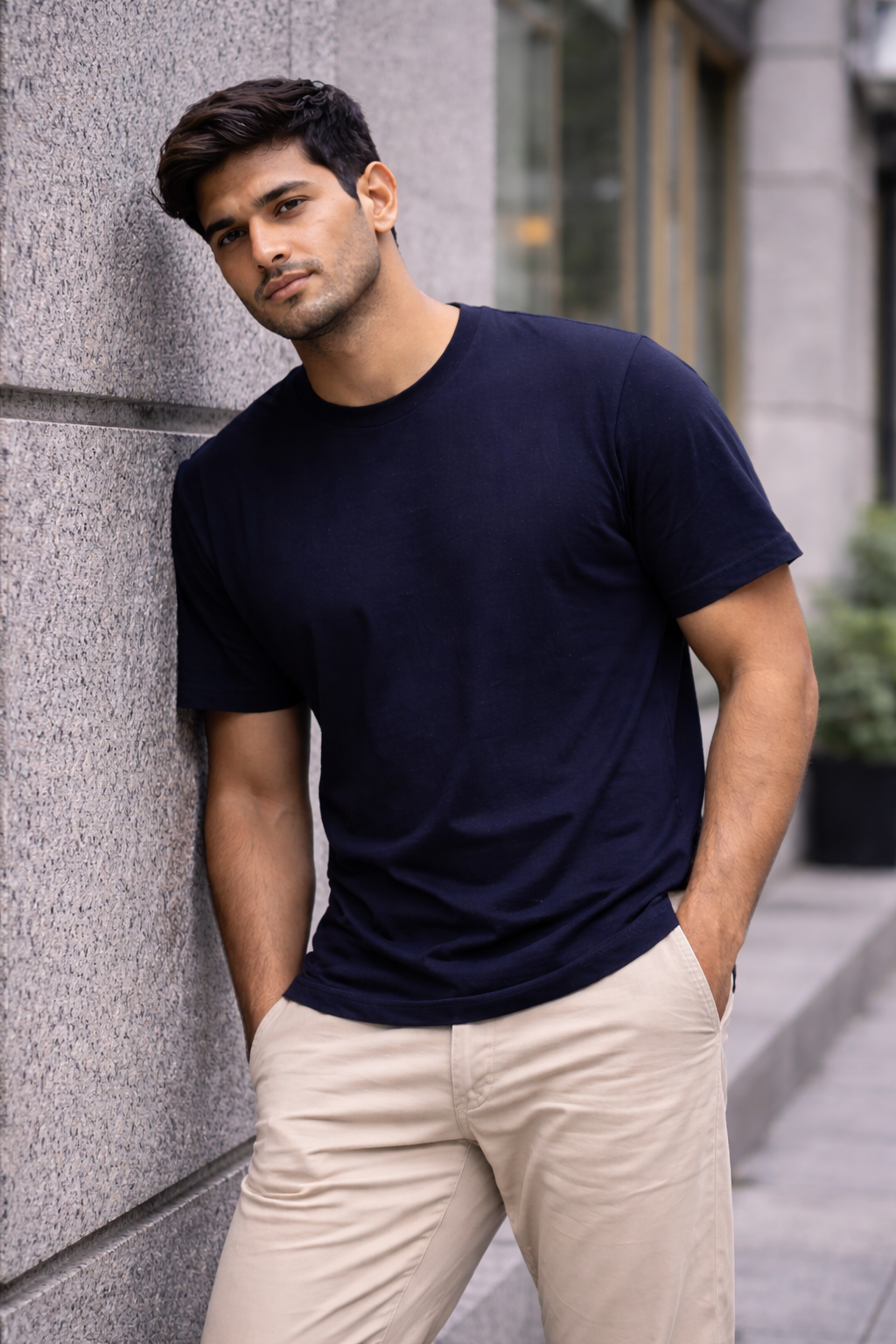 The Classic Crew – Navy Essential T-Shirt (Regular Fit)