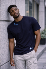 The Roar Edition Crew – Navy Lion Graphic T-Shirt (Relaxed Fit)
