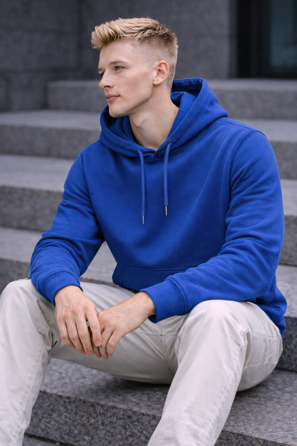 The Vivid Hoodie - Diode Blue – Regular Fit