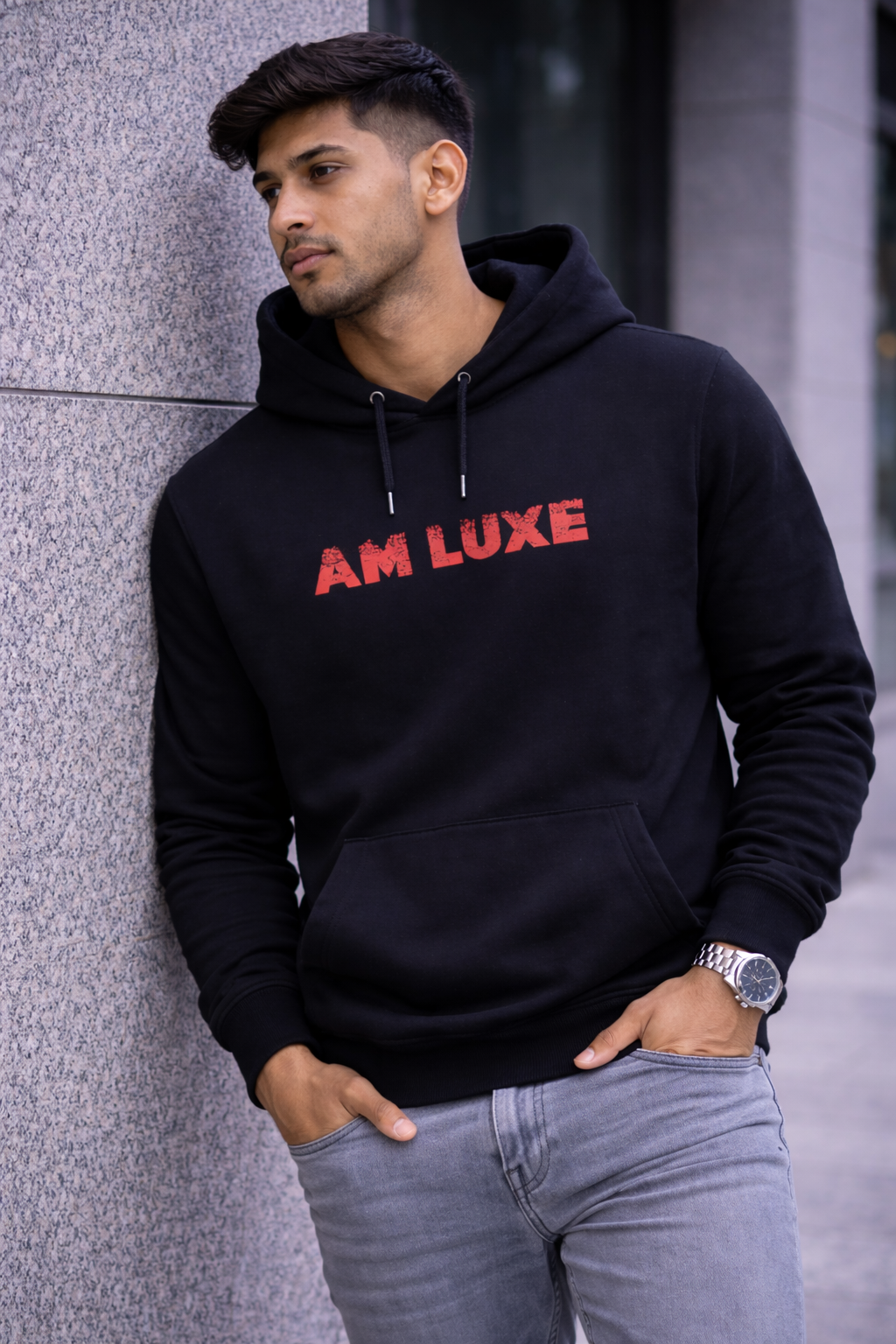 The Wolf Edition Hoodie – Black Graphic Hoodie (Relaxed Fit)